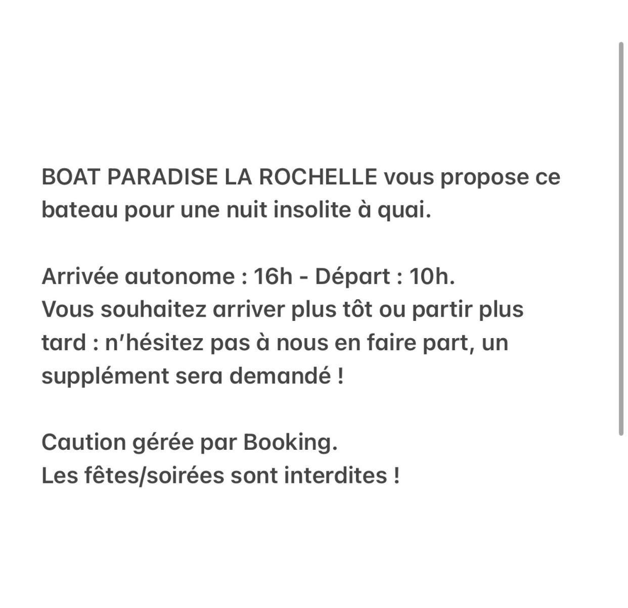 Une Nuit Insolite Sur Un Bateau Linge Et Menage Inclus - Boat Paradise La Rochelle La Rochelle  Buitenkant foto